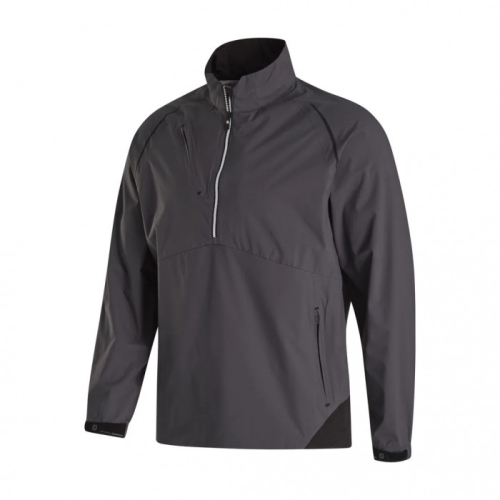 Charcoal / Black Men's Footjoy Select LS Rain Jacket | US-96145VJ