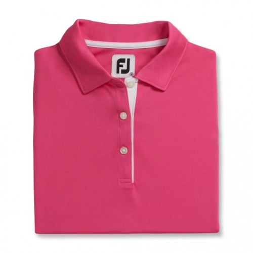Hot Pink Women's Footjoy ProDry Interlock Sleeveless Self Collar Shirts | US-38725NB
