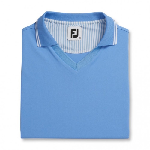 Light Blue Women's Footjoy Limited Edition Open Collar Shirts | US-67083RD