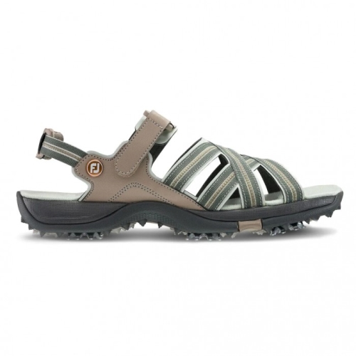 Tan / Light Grey Women's Footjoy Golf Sandals Golf Sandals | US-27964XL