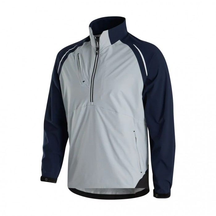 Silver / Navy Men\'s Footjoy Select LS Rain Jacket | US-65439FV
